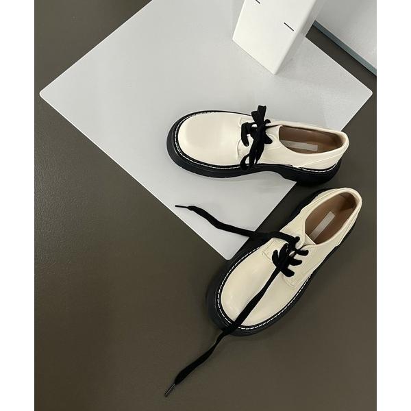 「by muni:r」 シューズ 24.0cm アイボリー レディース