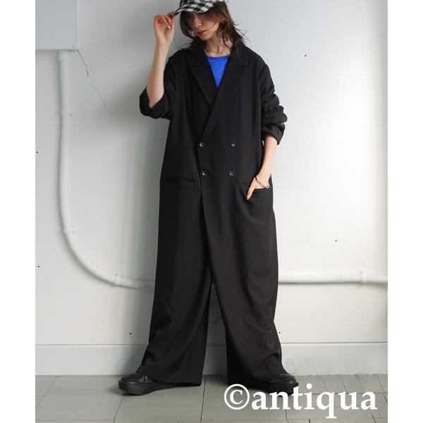 「antiqua」 オールインワン R ブラック レディース