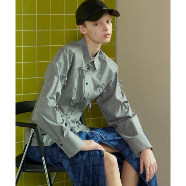 「MAISON SPECIAL」 長袖シャツ FREE グレー レディース
