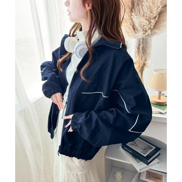 「Java」 ブルゾン MEDIUM ネイビー レディース