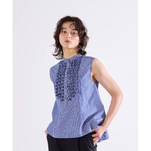 ブラウス シャツ modern tuck frill flare blouse レディース