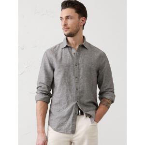 シャツ BANANA REPUBLIC FACTORY STORE　　 スリムフィット リネンブレンド シャツ メンズ