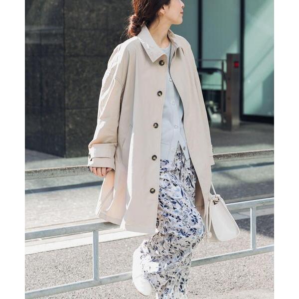 ステンカラーコート コート 「撥水」スタンドミドルコート| 春アウター/ミドル丈/ライトアウター/は...