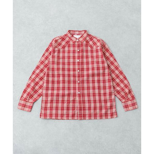 シャツ URBAN RESEARCH iD　FADE CHECK WESTERN SHIRTS メン...