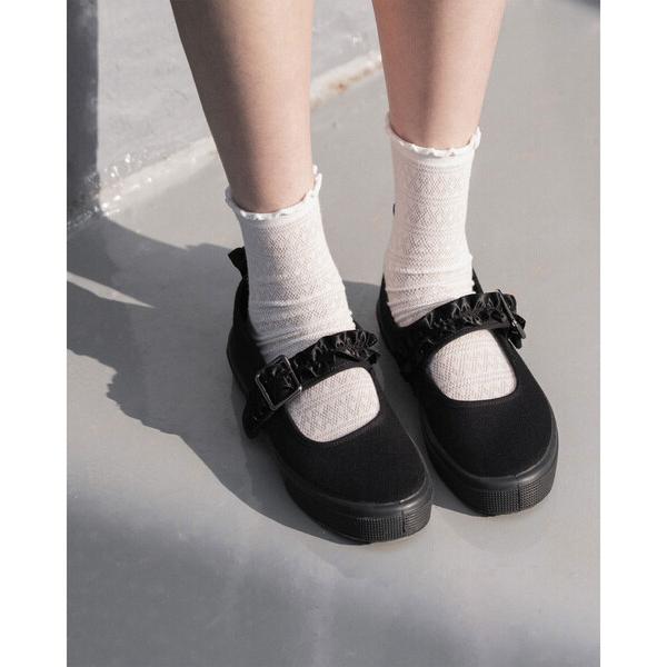 スニーカー eunoia × NOVESTA | ONE STRAP BUCKLE MARY JAN...