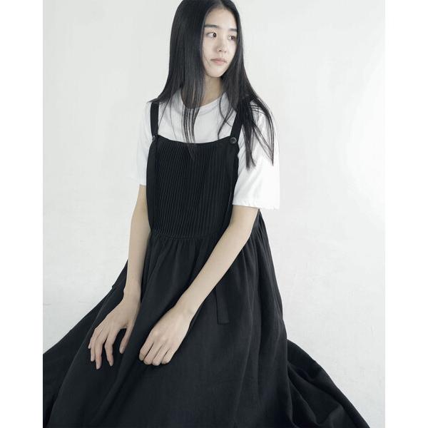 ワンピース eunoia | string button pintuck dress WOMEN