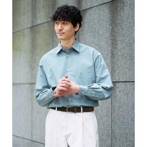 シャツ 「速乾 / 快適ストレッチ」リライト ワイドシルエットシャツ「イージーケア / 洗濯機で洗える / 毛玉になりにくい」 メンズ