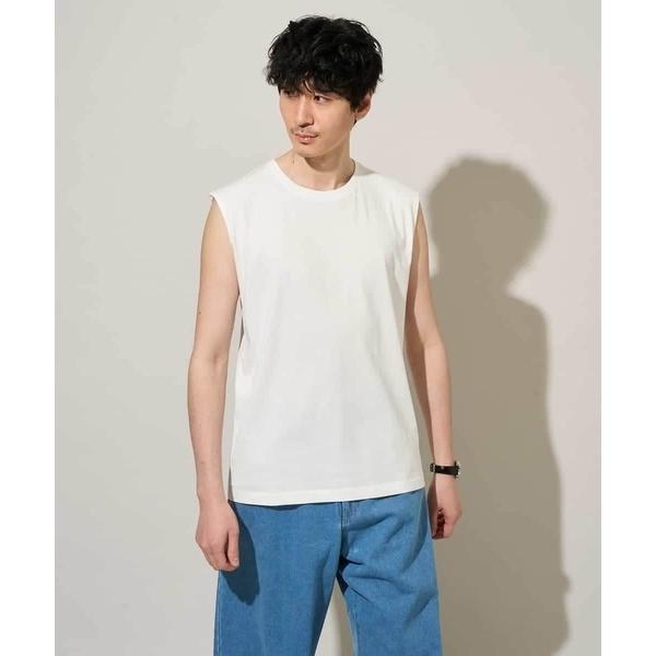 tシャツ 「雑誌MonoMax６月号掲載」ノースリーブカットソー「接触冷感」 メンズ
