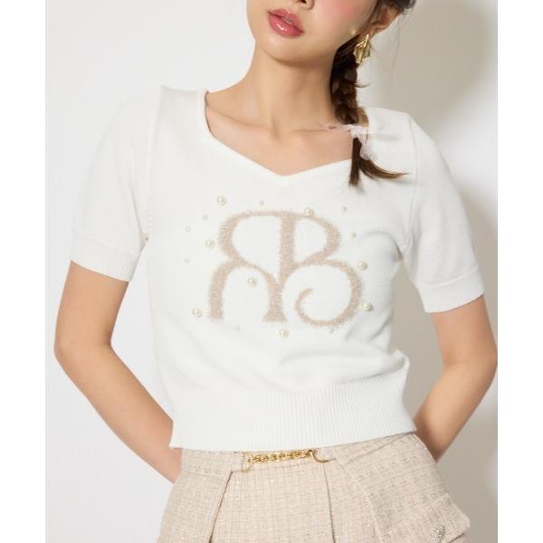 ニット セーター ジャガードRニットトップス　春服 レディース