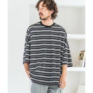 tシャツ mt10397-Multi-Stripe Fabric Short Sleeve T-Shirt Tシャツ(MGN-261-053) メンズ