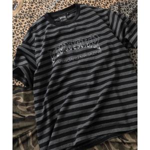 tシャツ 「70」「THRASHER/スラッシャー」カモフラ/レオパード/ボーダー/ドット ブランドロゴ アソート 総柄Tシャツ/ショート丈有り