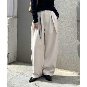パンツ タックコクーンパンツ レディース