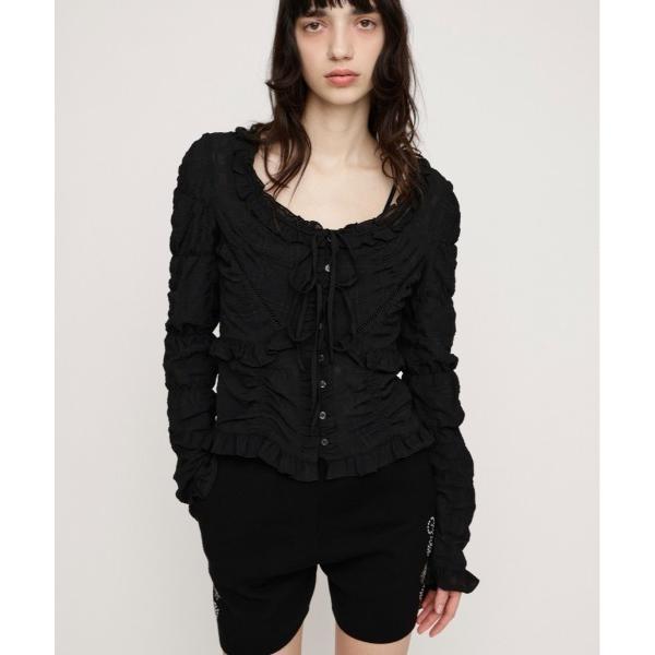 ブラウス シャツ RIBBON FRILL BL リボンフリルブラウス 春服 レディース