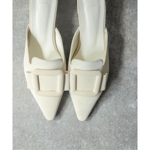 サンダル 「on:nue」バックルリボンミュールサンダル /2026 SS COLLECTION レ...