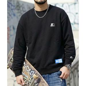 トレーナー スウェット STARTER スターター ワンポイント 刺繍ロゴ スウェット トレーナー 裏毛 メンズ