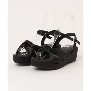 サンダル la farfa shoes 厚底 リボンサンダル レディース