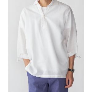 Noen（ノエン） シャツ リネンライクガーゼスキッパーシャツ メンズ