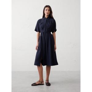 ワンピース BANANA REPUBLIC FACTORY STORE　　プリーツ ミディ シャツワンピース