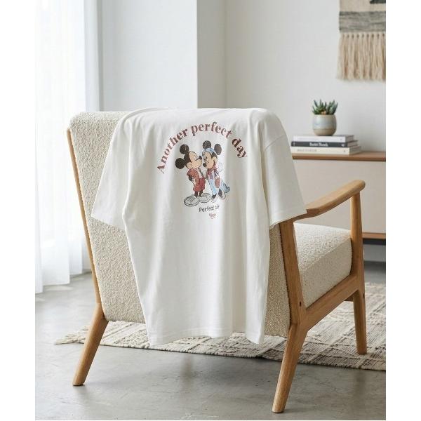 tシャツ 「DISNEY/ディズニー」ミッキーマウス＆ミニーマウスプリント梨地半袖Tシャツ（COOL...