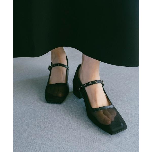 パンプス Eyelet Strap Sheer Pumps/アイレットストラップシアーパンプス