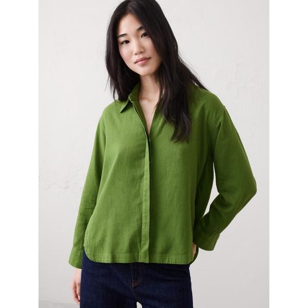 リネンシャツ ブラウス シャツ BANANA REPUBLIC FACTORY STORE　　日本限...