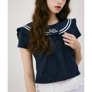 tシャツ 半袖 idem rose graphic T-shirt / オリジナルローズグラフィックTシャツ レディース