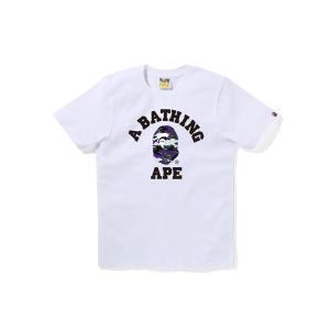 A BATHING APE（アベイシングエイプ） tシャツ ABC CAMO COLLEGE TEE