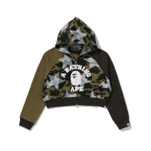 BAPE カモフラージュパーカー　2XL A BATHING APE（アベイシングエイプ） パーカー NEON CAMO SHARK FULL