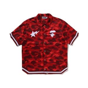 A BATHING APE BAPE スター ポロシャツ XL 赤 A BATHING APE（アベイシングエイプ） ポロシャツ COLOR CAMO LARGE