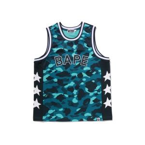 A BATHING APE（アベイシングエイプ） タンクトップ GLITCH WOODLAND