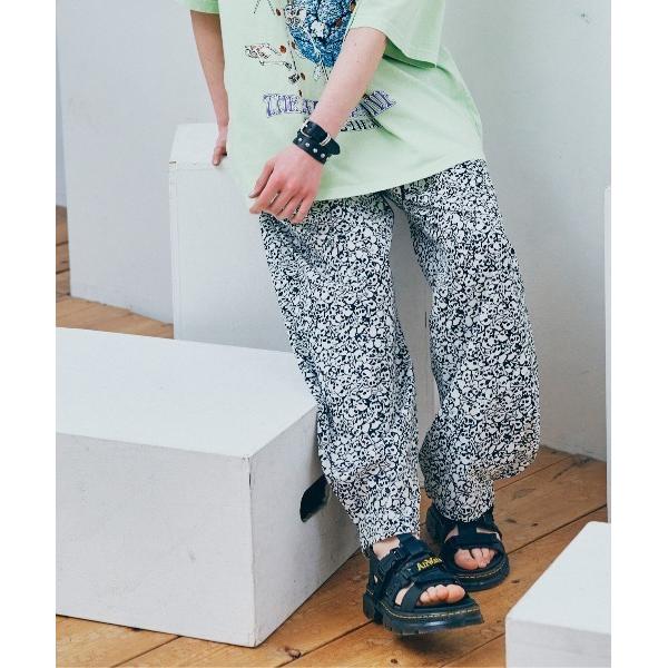 パンツ R4462 スカルボーン柄イージーパンツ レディース