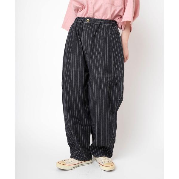ジーンズ デニム デニムパンツ R4448 コックさんのストライプデニムパンツ レディース