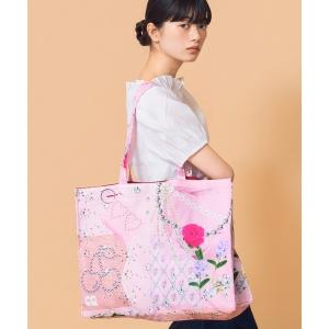 トートバッグ Casselini(キャセリーニ)コラージュプリントトート レディース