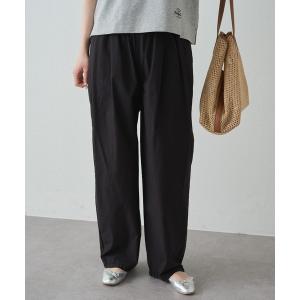 パンツ 高密度コットン製品染コクーンパンツ レディース