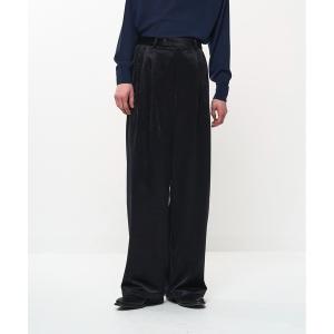 ワイドパンツ スラックス SOFT VELOUR WIDE PANTS メンズ レディース