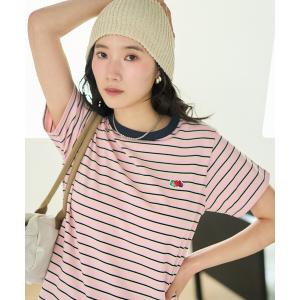 tシャツ 半袖 「新色追加」FRUIT OF THE LOOM × FREAK'S STORE/フルーツオブザルーム 別注 ベーシック ボーダー半袖Tシャツ レディース
