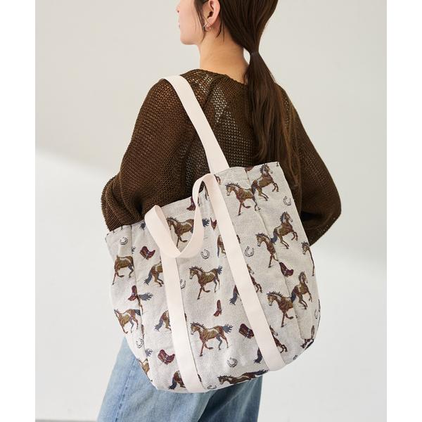 トートバッグ 「追加」PAYDAY/ペイデイ JACQUARD HORSE トート レディース