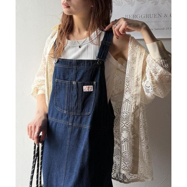 「Java」 サロペットスカート MEDIUM インディゴブルー レディース