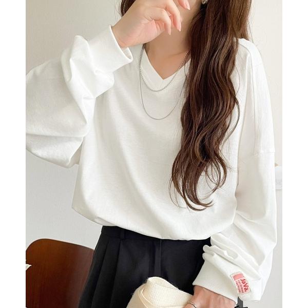 「Java」 長袖カットソー SMALL オフホワイト レディース