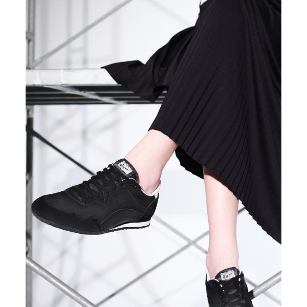 「Onitsuka Tiger」 ローカットスニーカー 24 ブラック×ブラック レディース
