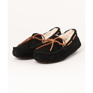 「UGG」 モカシンシューズ US6 ブラック レディース