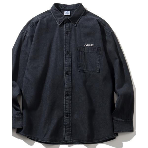 「GERRY」 長袖シャツ M ブラック メンズ