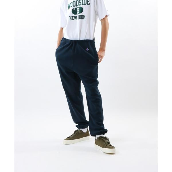 「Champion」 スウェットパンツ LARGE ネイビー メンズ