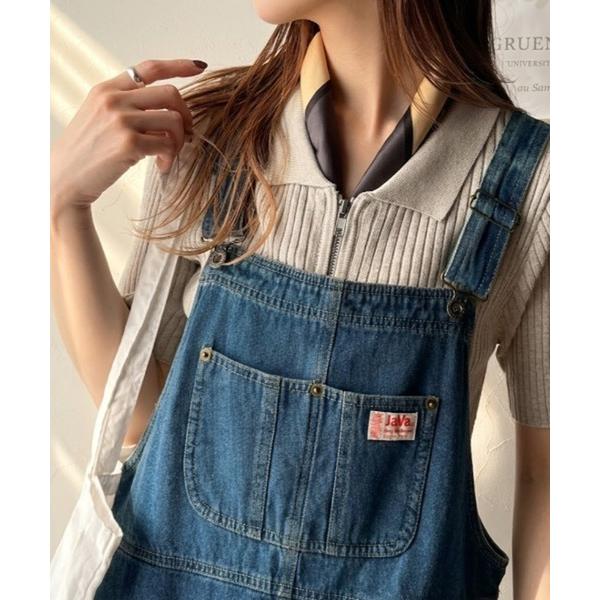 「Java」 サロペットスカート MEDIUM ブルー レディース