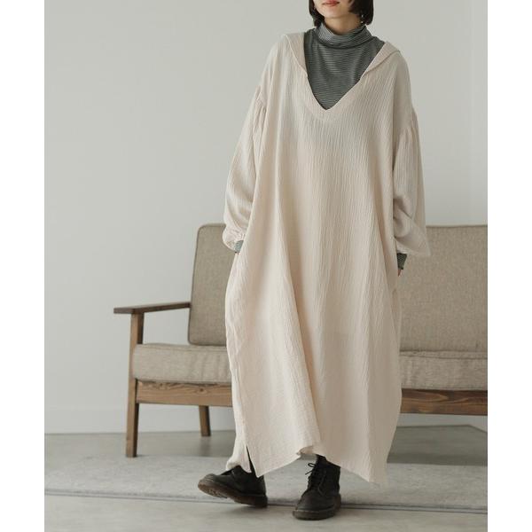 「Crisp」 長袖ワンピース FREE アイボリー レディース