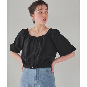 「titivate」 半袖ブラウス M ブラック レディース
