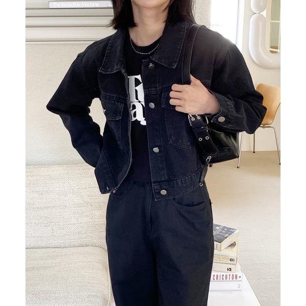 「by muni:r」 デニムジャケット FREE ブラック レディース