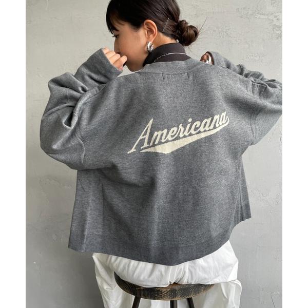 「AMERICANA」 カーディガン ONE SIZE チャコール レディース
