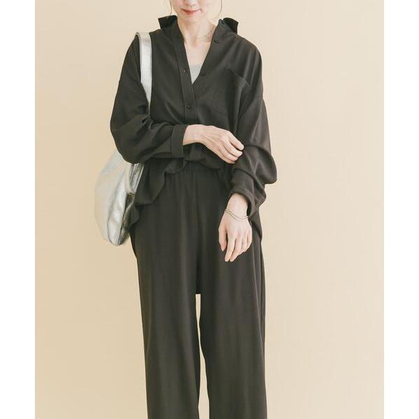 セットアップ 長袖シャツ×イージーパンツ レディース