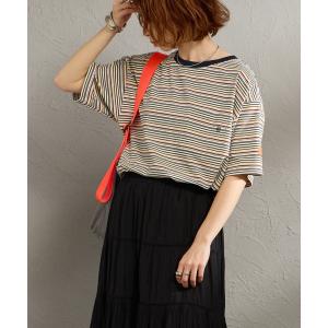 tシャツ 「UNIVERSAL OVERALL/ユニバーサルオーバーオール」 別注 ワイドシルエット ポケットTシャツ「追加」 レディース